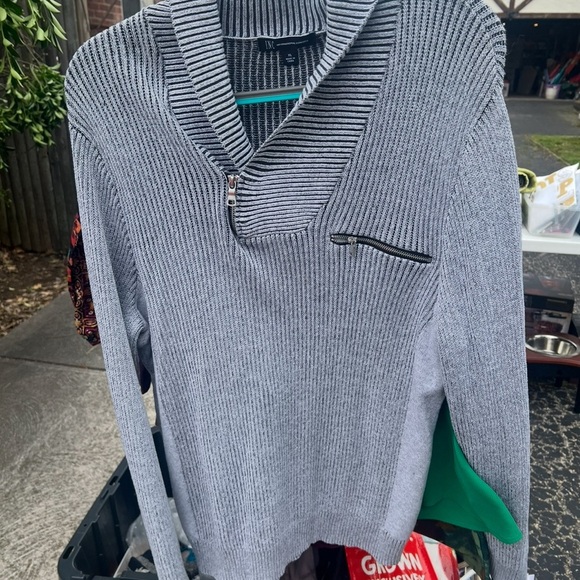 INC International Concepts Men's Sweater with Shawl Collar - Picture 2 of 2